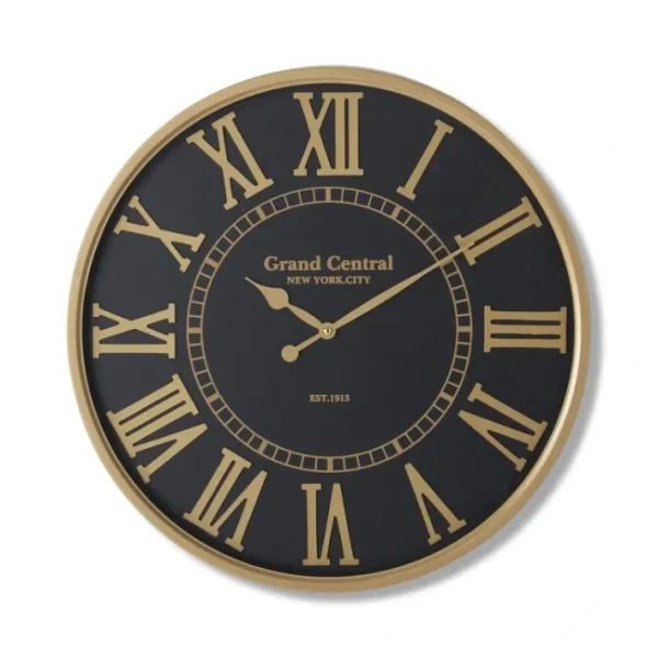 Shop All^15638A 20 INCH BLACK AND GOLD ROUND EUROPEAN WALL CLOCK - cozylivehome.com | we sell a wide range of comfortable household items