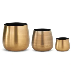 18328A-2 Brushed Gold Vases - cozylivehome.com | we sell a wide range of comfortable household items* Giftware