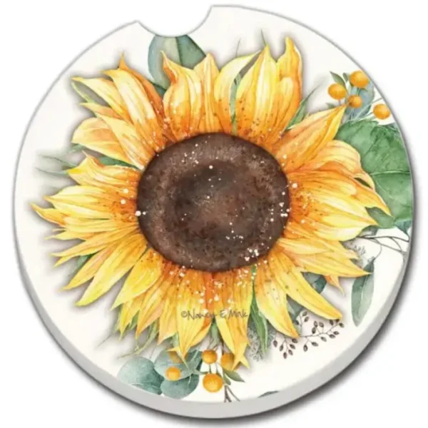 Shop All^ABSORBENT CAR COASTER SUNFLOWER FIELDS - cozylivehome.com | we sell a wide range of comfortable household items