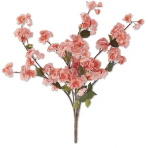17790A-CO 25 Inch Coral Peach Blossom Bush - cozylivehome.com | we sell a wide range of comfortable household items* Giftware
