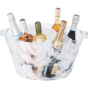 Acrylic Oval Party Tub-18.5" x 11", Clear, 18.5" by 11" - cozylivehome.com | we sell a wide range of comfortable household items* Giftware
