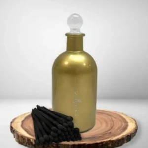 Altoona Matches in Glass Bottle - Gold - cozylivehome.com | we sell a wide range of comfortable household items* Giftware