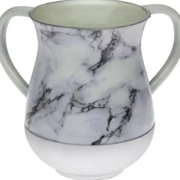 Shop All^47147 Aluminium Washing Cup 13 cm - White Marble - cozylivehome.com | we sell a wide range of comfortable household items