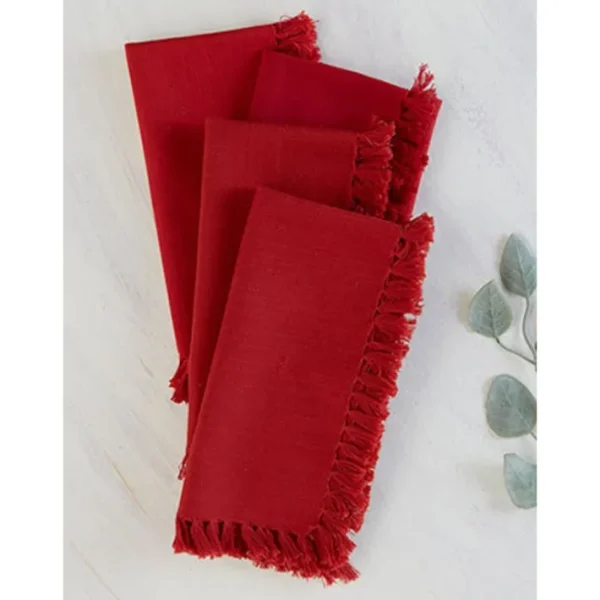 Shop All^APRIL CORNELL ESSENTIAL NAPKIN SET OF 4 18" RED - cozylivehome.com | we sell a wide range of comfortable household items