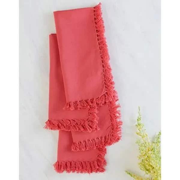 Shop All^APRIL CORNELL ESSENTIAL NAPKIN SET OF 4 CORAL - cozylivehome.com | we sell a wide range of comfortable household items
