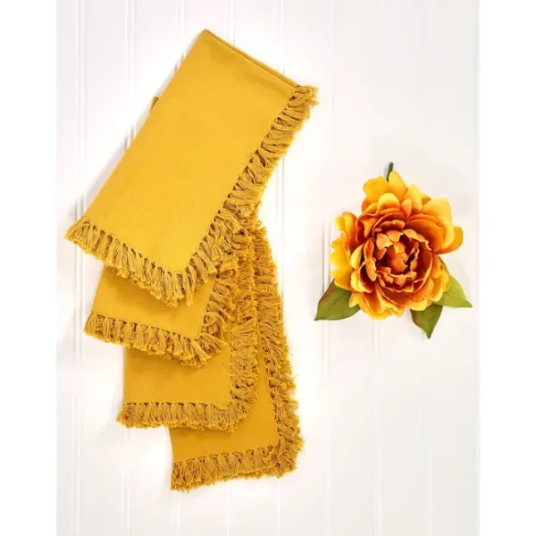 Shop All^APRIL CORNELL NAPKIN ESSENTIAL SET OF 4 18" GOLD - cozylivehome.com | we sell a wide range of comfortable household items