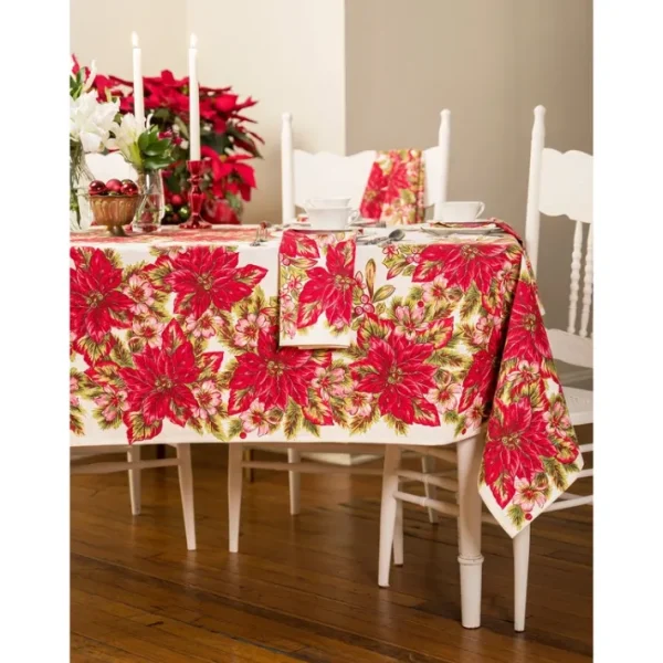 Shop All^APRIL CORNELL TABLECLOTH POINSETTIA 60X90 - cozylivehome.com | we sell a wide range of comfortable household items