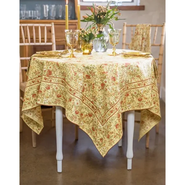 Shop All^APRIL CORNELL TABLECLOTH ROUND PENELOPE HONEY 88" - cozylivehome.com | we sell a wide range of comfortable household items
