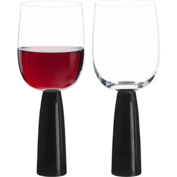 Shop All^ASD10383 Set of 2 Oslo Wine Glasses Black - cozylivehome.com | we sell a wide range of comfortable household items