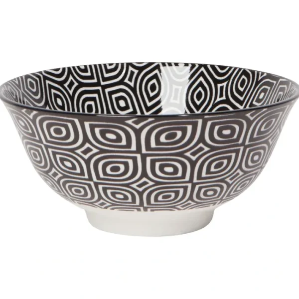 Shop All^ASIAN BOWL BLACK /WHITE GEO 6" - cozylivehome.com | we sell a wide range of comfortable household items