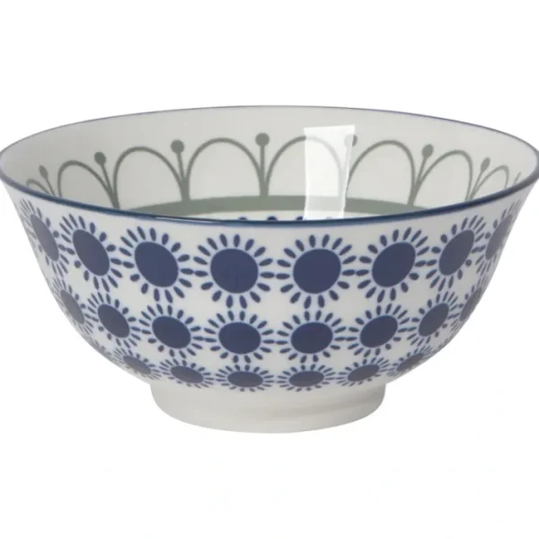 Shop All^ASIAN BOWL SUN STAMPED BLK/BLU 6" - cozylivehome.com | we sell a wide range of comfortable household items