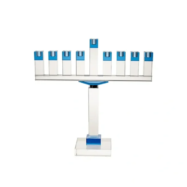 Shop All^16378-B 19" Crystal menorah Blue - cozylivehome.com | we sell a wide range of comfortable household items