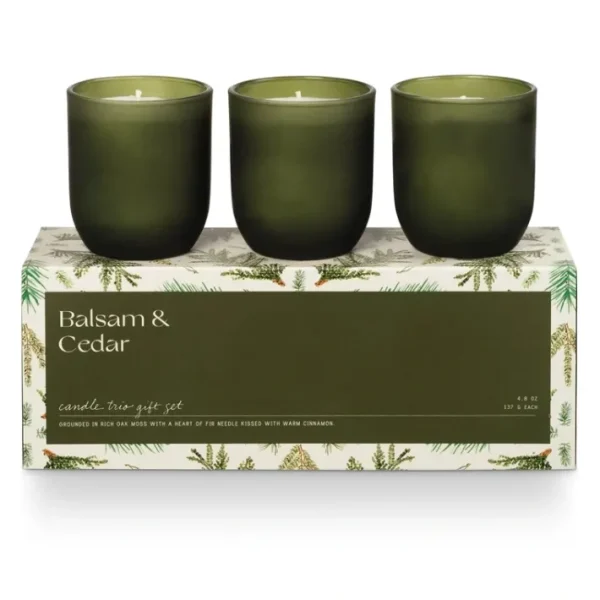 Shop All^Balsam & Cedar Candle Trio Gift Set - cozylivehome.com | we sell a wide range of comfortable household items