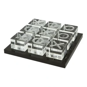 BBB42733 ACRYLIC TIC TAC WITH ACRYLIC BOARD - BLK/CLEAR - cozylivehome.com | we sell a wide range of comfortable household items* Giftware