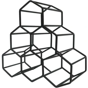 33671 BLACK 6 BOTTLE WINE RACK - cozylivehome.com | we sell a wide range of comfortable household items* Giftware