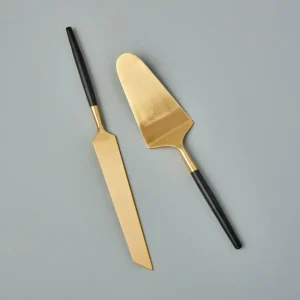 Shop All^Black & Gold Cake Lift & Knife Set - cozylivehome.com | we sell a wide range of comfortable household items