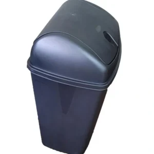 1662Black Plastic Swing Trash Bin 50 Liter, Black - cozylivehome.com | we sell a wide range of comfortable household items* Housewares