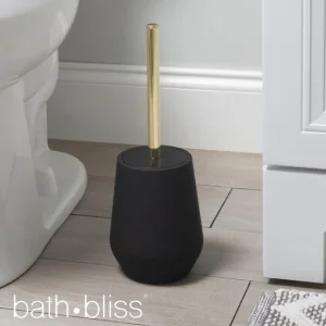 10228-Black Studio Soft Toilet Brush Holder - Black - cozylivehome.com | we sell a wide range of comfortable household items* Housewares