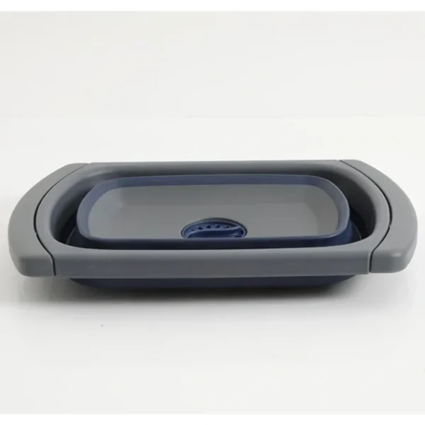 Bluemarine 15" X 10" Over The Sink Foldable Strainer - Rect - Blue/Grey - cozylivehome.com | we sell a wide range of comfortable household items* Housewares