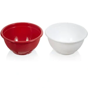 BOWL-PLASTIC-6qt DEEP ASST. RED/WHT - cozylivehome.com | we sell a wide range of comfortable household items* Housewares