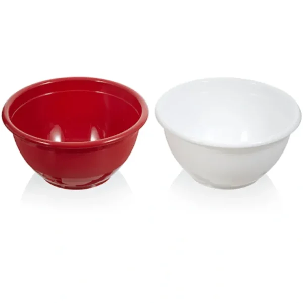 BOWL-PLASTIC-6qt DEEP ASST. RED/WHT - cozylivehome.com | we sell a wide range of comfortable household items* Housewares