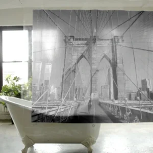 Shop All^Brooklyn Bridge PEVA Shower Curtain - cozylivehome.com | we sell a wide range of comfortable household items