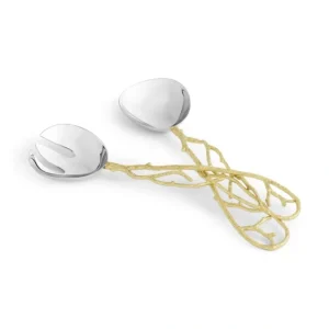 174505 BUTTERFLY GINKGO GOLD SRVG SET - cozylivehome.com | we sell a wide range of comfortable household items* Giftware