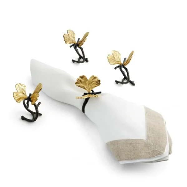 Shop All^175741 Butterfly Ginkgo Napkin Ring Set - cozylivehome.com | we sell a wide range of comfortable household items