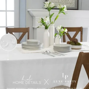 Shop All^Capri 70x90 Waterproof Tablecloth - White - cozylivehome.com | we sell a wide range of comfortable household items