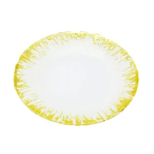 Shop All^CC306W Milky Glass Chargers with Flashy Gold Design-13"D - cozylivehome.com | we sell a wide range of comfortable household items