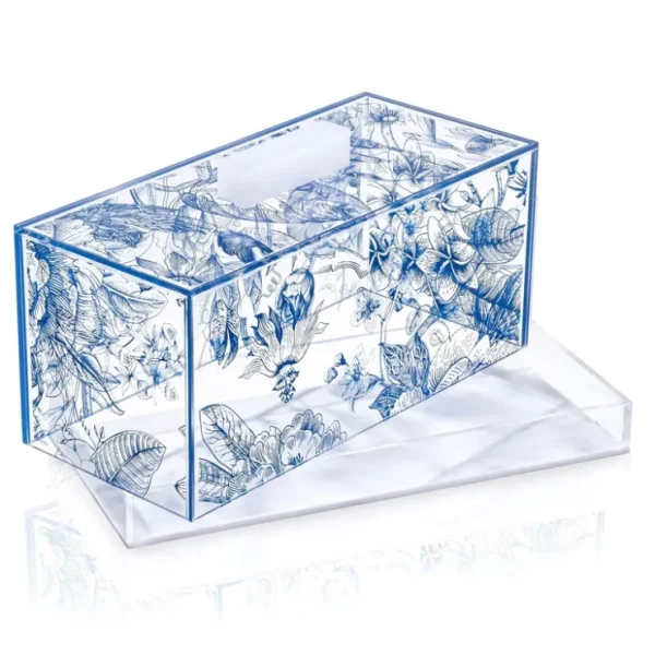 CD-SQ-FT-N-SM Cake Dome- Square - French Toile - Navy - Small - cozylivehome.com | we sell a wide range of comfortable household items* Giftware