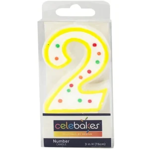 Shop All^Celebakes Candle-Polka Dot, #2 - cozylivehome.com | we sell a wide range of comfortable household items