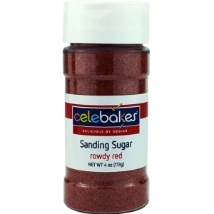 Celebakes Rowdy Red Sanding Sugar, 4 oz - cozylivehome.com | we sell a wide range of comfortable household items* Foods