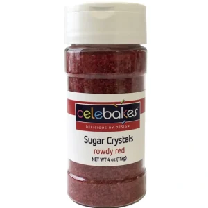 Celebakes Rowdy Red Sugar Crystals, 4 oz. - cozylivehome.com | we sell a wide range of comfortable household items* Foods