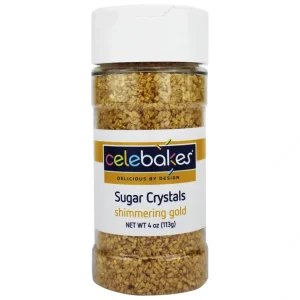 Celebakes Shimmering Gold Sugar Crystal, 4 oz - cozylivehome.com | we sell a wide range of comfortable household items* Foods