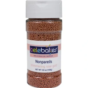 Celebakes Shimmering Rose Gold Nonpareils, 3.8 oz - cozylivehome.com | we sell a wide range of comfortable household items* Foods