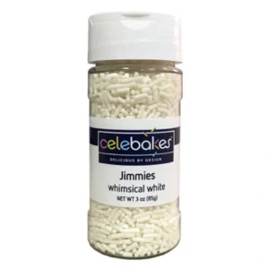 Celebakes Whimsical White Jimmies, 3 oz. - cozylivehome.com | we sell a wide range of comfortable household items* Foods