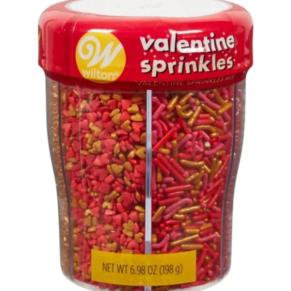 Shop All^6-Cell Metallic Valentine's Day Sprinkles Mix, 6.98 oz. - cozylivehome.com | we sell a wide range of comfortable household items