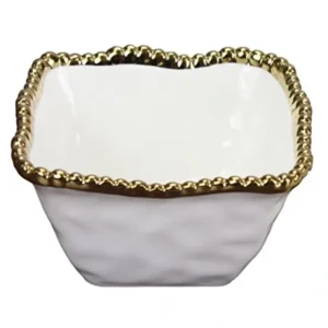 CER-2251-WG Square Snack Bowl - cozylivehome.com | we sell a wide range of comfortable household items* Giftware