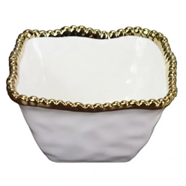 CER-2251-WG Square Snack Bowl - cozylivehome.com | we sell a wide range of comfortable household items* Giftware