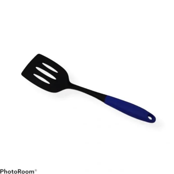 Cherle Nylon Slotted Turner blue handle - cozylivehome.com | we sell a wide range of comfortable household items* Housewares