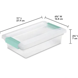 Shop All^Clear Storage Clip Box -11x6.5x2.75 - cozylivehome.com | we sell a wide range of comfortable household items
