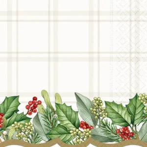 Shop All^COCKTAIL NAPKINS PLAID HOLLY - cozylivehome.com | we sell a wide range of comfortable household items