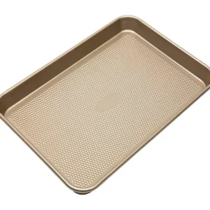 Shop All^Cookie Sheet, M-15.4"x10.6"x.98", 0.8mm Gold Metalic w/ Diamond Base - cozylivehome.com | we sell a wide range of comfortable household items