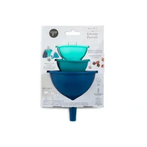 Core Home 25230 3 piece Silicone Funnels - cozylivehome.com | we sell a wide range of comfortable household items* Housewares
