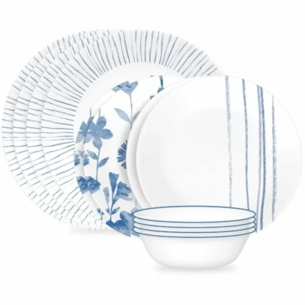 Shop All^CORELLE MUGLESS RD. 12 pc SET BOTANICAL STRIPES - cozylivehome.com | we sell a wide range of comfortable household items