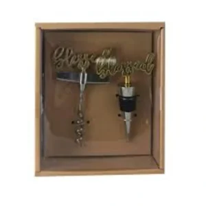 Cork Screw & Stopper "Blessed" - cozylivehome.com | we sell a wide range of comfortable household items* Giftware