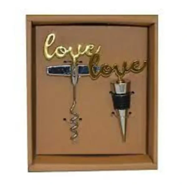 Cork Screw & Stopper "Love" - cozylivehome.com | we sell a wide range of comfortable household items* Giftware
