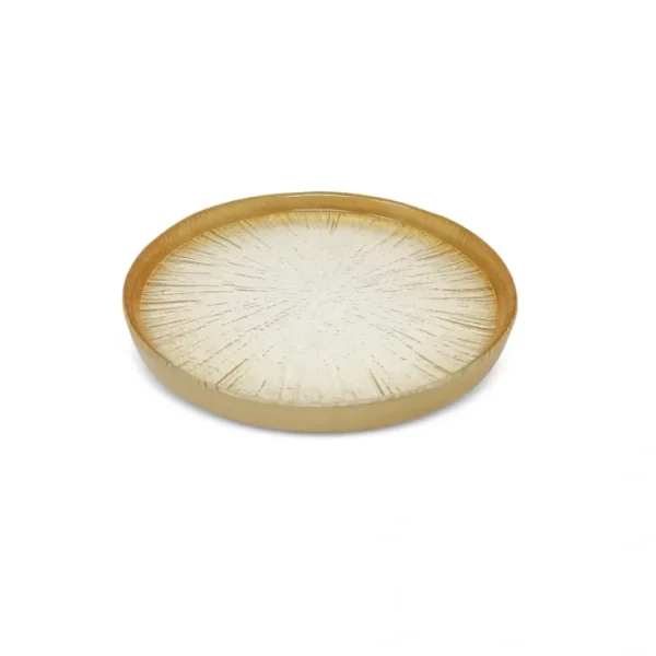CP4288 Crystal Glass Plates with Gold Border - cozylivehome.com | we sell a wide range of comfortable household items* Giftware