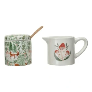 Shop All^Creamer & Sugar Pot Woodland Flora - cozylivehome.com | we sell a wide range of comfortable household items